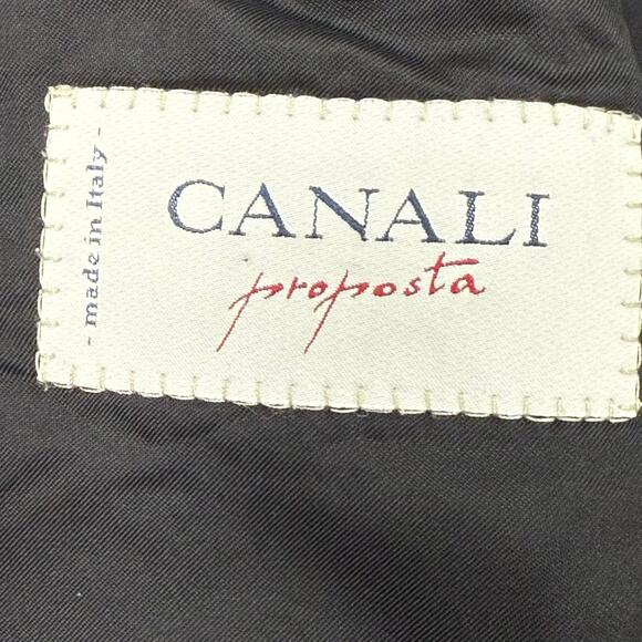 Canali Proposta Italian Wool Blazer Men’s 46R Black Made in Italy - Picture 5 of 8